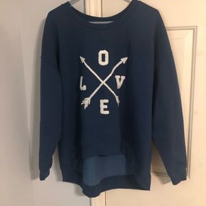 Blue LOVE sweatshirt!